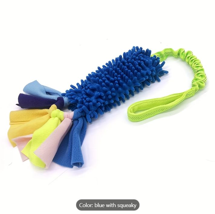 Chenille Squeaky Tug Toy for Dogs