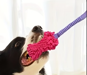 Chenille Squeaky Tug Toy for Dogs