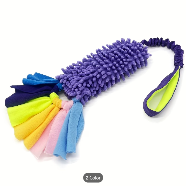 Chenille Squeaky Tug Toy for Dogs