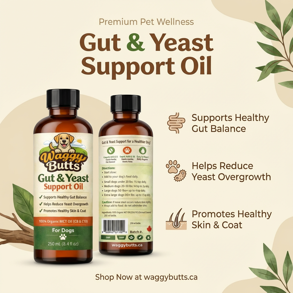 Gut & Yeast Support Oil for Dogs