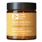 Jar of North Hound Life Hip & Joint Elite+ supplement on a white background