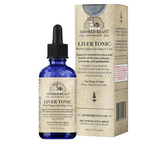 Adored Beast Liver Tonic bottle and packaging on a white background