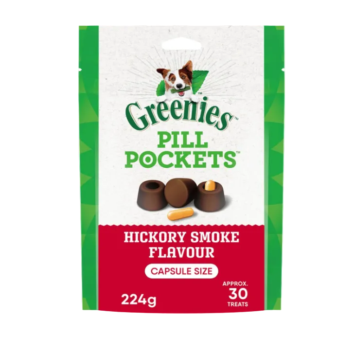 Greenies Pill Pockets | Capsule Size Hickory Smoke Flavour – 30 Count