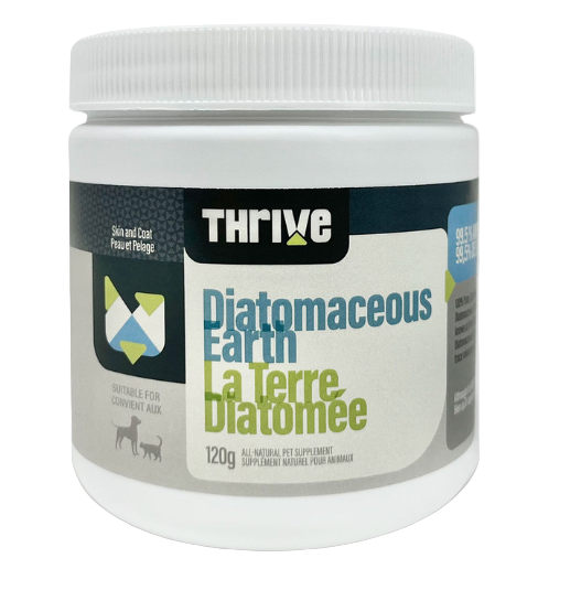 Container of Thrive Diatomaceous Earth supplement