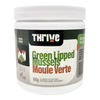 Thrive Green Lipped Mussels supplement container on a white background