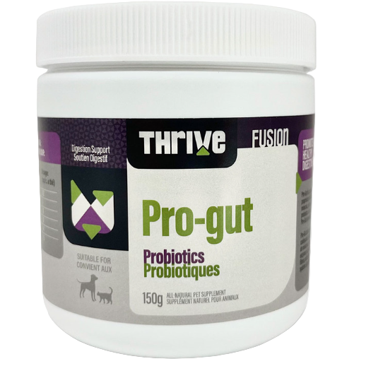 Thrive Pro-gut probiotics container on a white background
