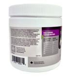 Supplement container with label on a white background