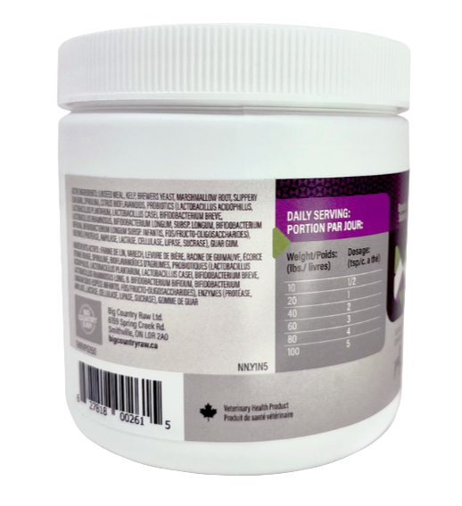 Supplement container with label on a white background