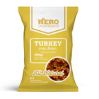 Yellow package of Hero Dogtreats Turkey mini bones