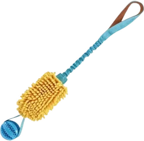 Chenille Tug Toy with Ball